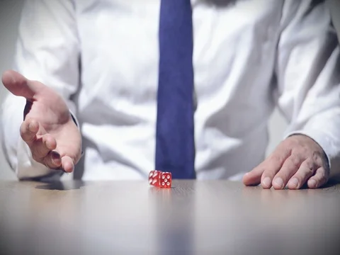 Rolling the dice Stock Footage 80281661