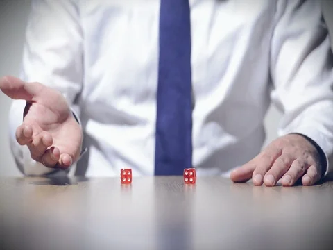 Rolling the dice Stock Footage 80281826