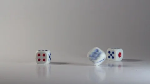 Rolling dice Stock Footage 95828038