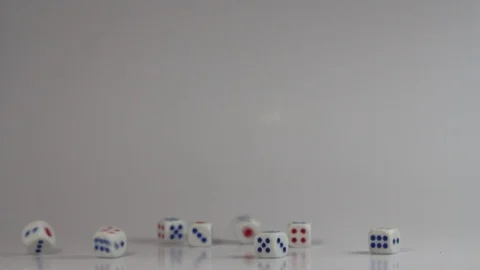 Rolling dice Stock Footage 95828477