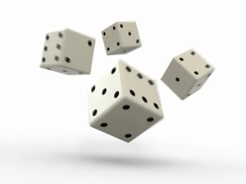 Rolling dice Stock Illustration