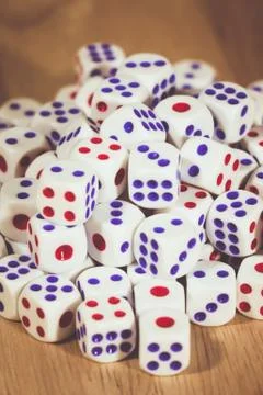 Rolling the dice Stock Photos
