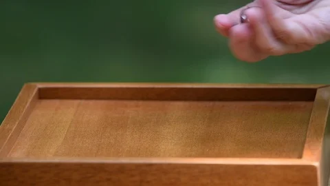 Rolling dice with a shallow depth of field and copy space Stock-Footage 94643324