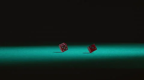 Rolling dice in slow motion; shot on Phantom Flex 4K at 1000 fps Stock Footage 55659949