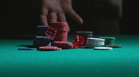 Rolling the dice in slow motion; shot on Phantom Flex 4K at 1000 fps Stock Footage 55660209