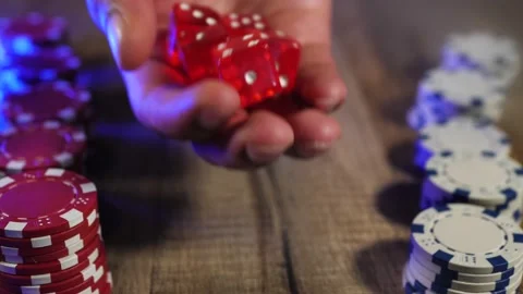 Rolling the dices Stock Footage 160913714