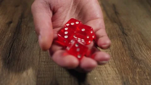 Rolling the dices Stock Footage 160913840