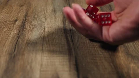 Rolling the dices Stock Footage 160913975