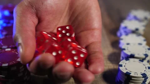 Rolling the dices Stock Footage 160914057