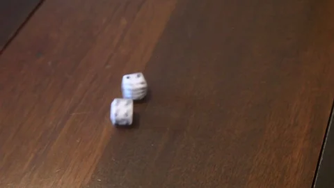Rolling the double dice Stock Footage 94721349