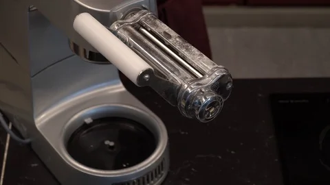 Rolling the dough above view Stock Footage 113527902