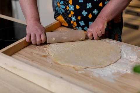 Rolling Dough for Baking Embark on a Delicious Culinary Adventure in Your Stock Photos