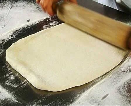 Rolling dough Stock Footage