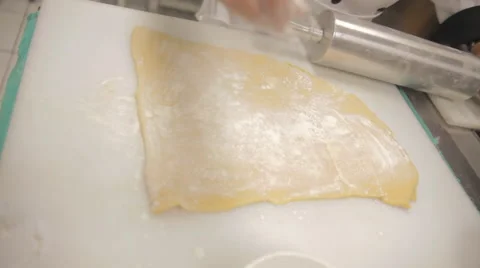 Rolling Dough Stock Footage 41919995