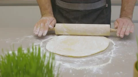Rolling the dough Stock Footage 145648264