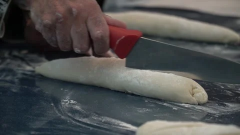Rolling Dough for Pastry Stock Footage 317472627
