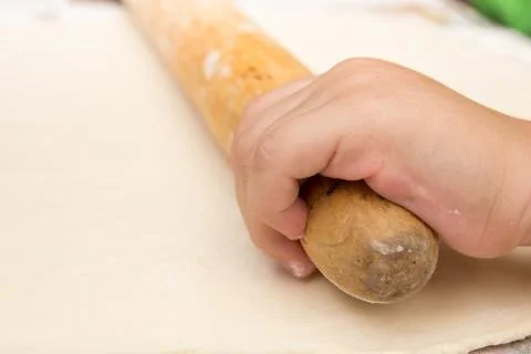 Rolling dough Stock Photos