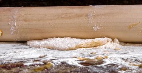 Rolling the dough Foto stock