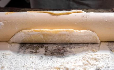 Rolling the dough Stock Photos