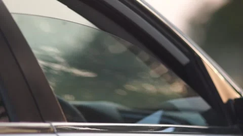Rolling Down Car Window Automatically Stock Footage 310694306