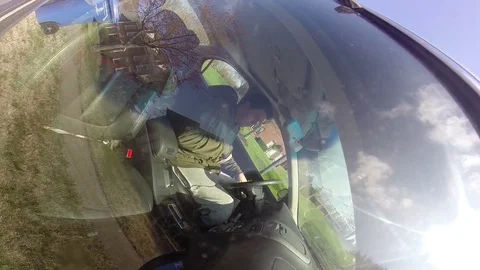 Rolling down window roll car Stock Footage 74145425