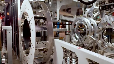 Rolling Drum Forming Tire Machine in Action at Car Tires Plant Stock Video Stock Footage 85525485