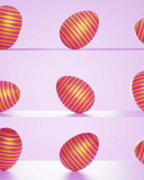 Rolling easter egg on  background. Looped video Stock Footage 267622267