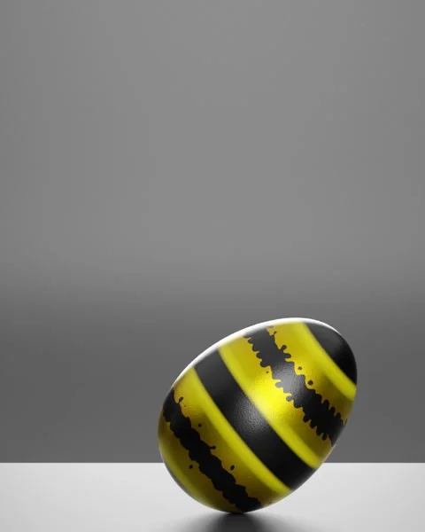 Rolling easter egg on  background. Looped video Stock Footage 267622495