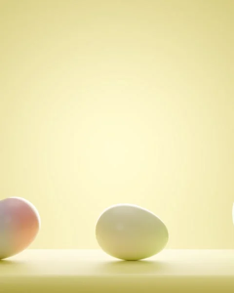 Rolling Easter eggs with copy space Stock Footage 304174512