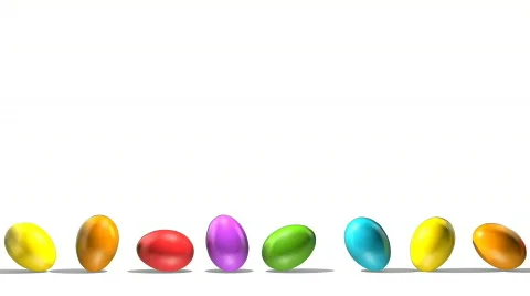 Rolling Eggs Loop Stock-Footage 98982