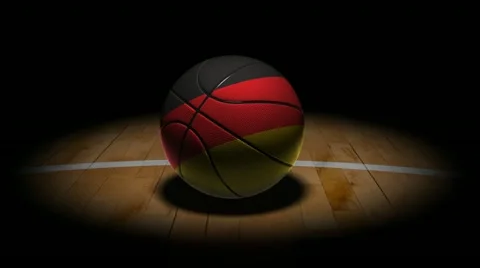 Rolling german basketball into the light 動画素材 21888196