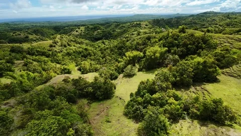 Rolling Green Hills Stretching Toward Horizon, Patchwork Of Grassland And Stock-Footage 336046893