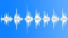 Rolling half filled glass bottle Sound Effect