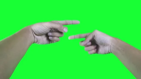Rolling hand gesture with green screen background Stock Footage 322723287