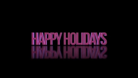 Rolling Happy Holidays Text Animation Stock Footage 306051710