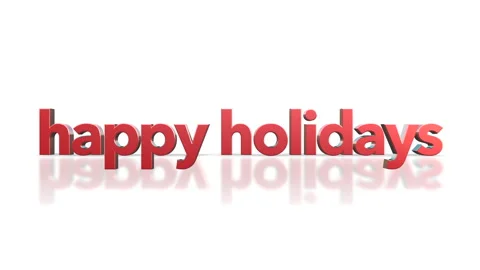 Rolling Happy Holidays text on white gra... | Stock Video | Pond5