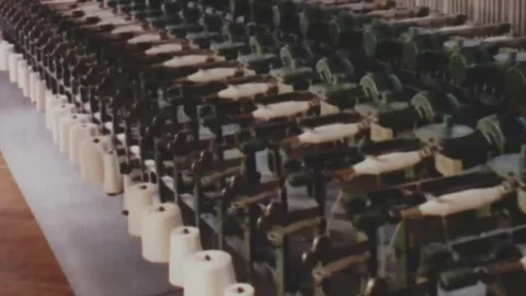 Rolling hasp or yarn at factory  Video stock 294325889