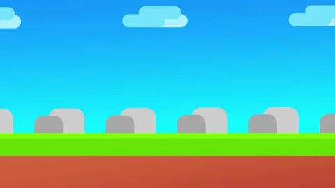 Rolling Hills with Blue Gradient Sky Stock Footage 335633257