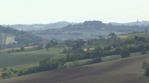 The rolling hills of Monferrato Stock Footage 59634278