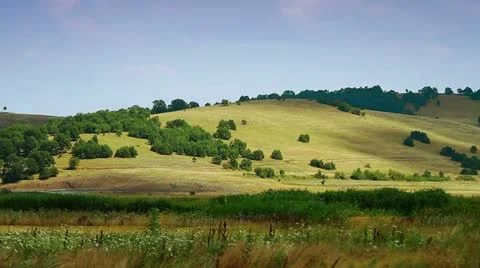 Rolling hills scenery timelapse Stock Footage