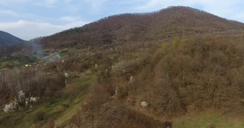 Rolling Hills in Spring Stock Footage 98144765