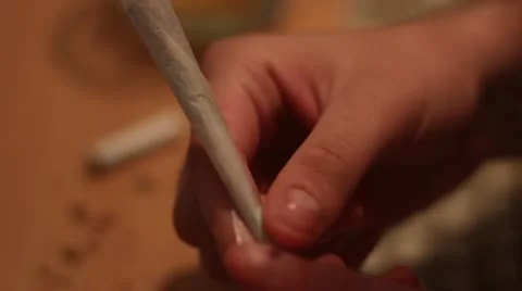 Rolling a joint _2 Stock Footage 11434197