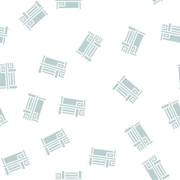 Rolling machine glyph vector seamless pattern flat Stock Illustration