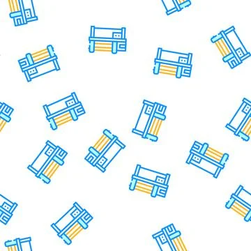 Rolling machine vector seamless pattern flat イラスト素材