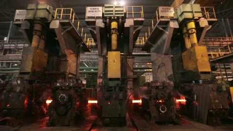 Rolling mill auxiliaries Stock Footage 72715294