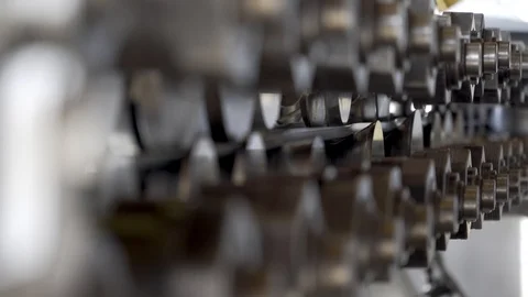 Rolling mill machine for rolling steel sheet Stock Footage 98714611