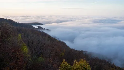 Rolling mist clouds 20221028 8K h.265 Stock Footage 220408876