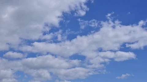 Rolling moving cloud on blue sky Stock Footage 81262133