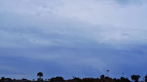 Rolling moving cloud on blue sky Stock Footage 81262157