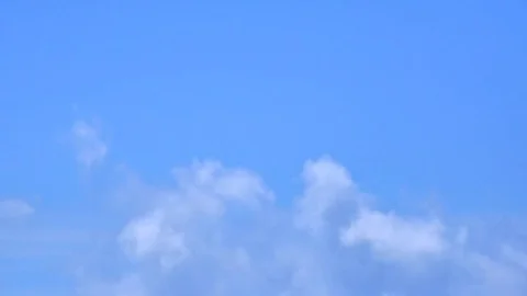 Rolling moving cloud on blue sky Stock Footage 81262224
